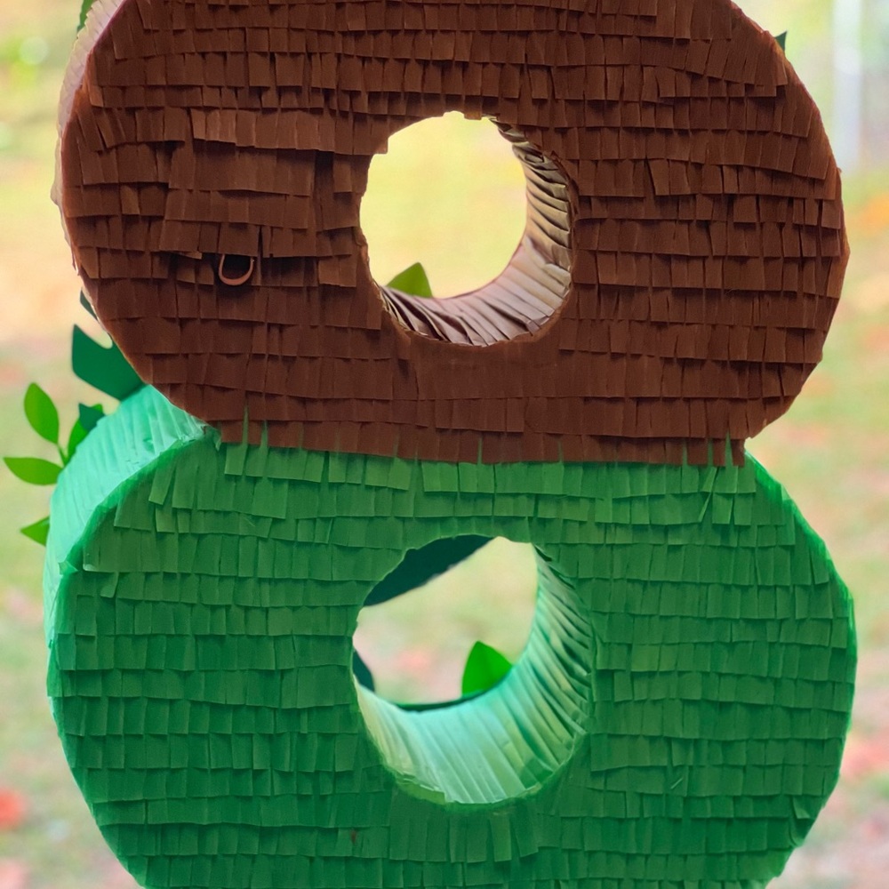 Dinosaur-Themed Party Decoration with Green and Brown Accents - Picture 5 of 10